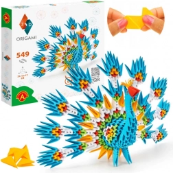 Créatif Origami 3D Paon d'Alexandre