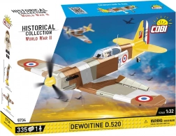 Kit de construction de l’avion Dewoitine D.520 de COBI (1:32), 335 pièces