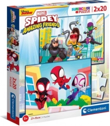 Puzzle 2x20 pièces MARVEL Spidey et ses formidables amis