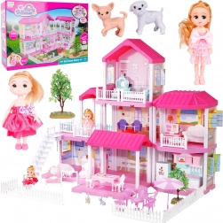 Maison de poupées 3 en 1, hauteur 71 cm