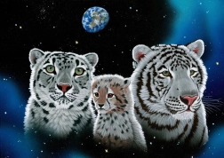 Puzzle Douce petite famille 2000 pièces