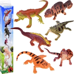 Set de 6 lézards en caoutchouc – jouets réalistes pour apprendre et s’amuser