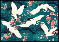 Interdruk Puzzle Jardin Secret : Grues 1000 pièces