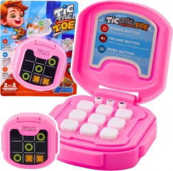 Jeu électronique morpion TIC TAC TOE, 9 modes, rose