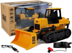 bulldozer RC à chenilles contrôlé par gestes de la main 2,4 GHz 1:28