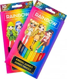 Crayons de couleur JUMBO ASTRA Rainbow High 10 pcs