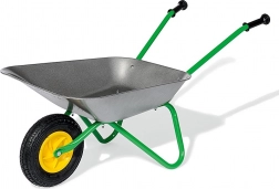 Brouette métallique pour enfants Rolly Toys grise