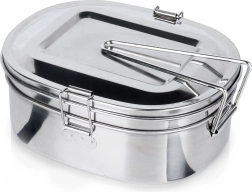 Gamelle/boîte-repas de randonnée en acier 2 pièces 350/900 ml REDCLIFFS