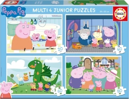 Puzzle Peppa Pig 4 en 1 (20, 40, 60, 80 pièces) EDUCA