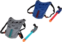 Pistolet à eau à pompe avec gilet 33 cm, ensemble pour jeux d’extérieur