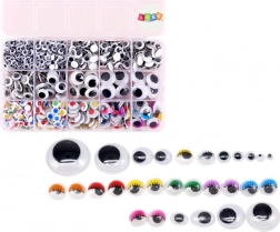 Set amusant avec yeux mobiles et autocollants 750 pcs