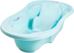 Baignoire anatomique pour bébé avec bonde Komfort 2-en-1, turquoise