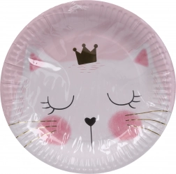 Assiettes de fête Chat