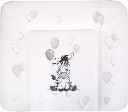 Matelas à langer souple NEW BABY Zèbre 85 × 70 cm blanc