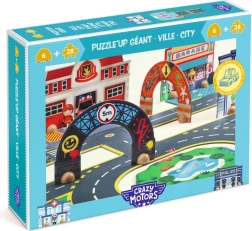 Djeco Puzzl’Up Ville – puzzle routes et circuit urbain (33 pièces)