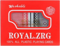 Cartes de canasta dans une boîte en plastique