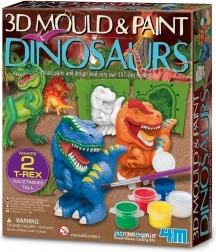 Kit créatif moulages en plâtre – dinosaures T‑Rex