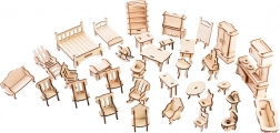 Puzzle 3D en bois – mobilier