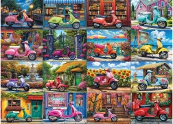 EUROGRAPHICS puzzle 16 scooters, 1000 pièces