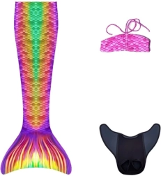 Queue de sirène - monopalme pour la natation Cancun + bikini