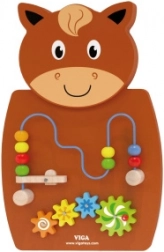 Planche d’activités en bois cheval - VIGA Montessori