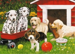 Puzzle Ravensburger Fête des chiots 60 pièces