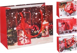 Sac cadeau en papier de Noël, taille S, 18 × 23 × 10 cm