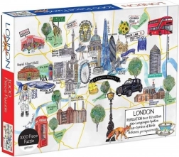 Puzzle carte de Londres 1000 pièces