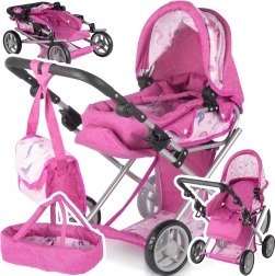Poussette pour poupées 3-en-1 Unicorns