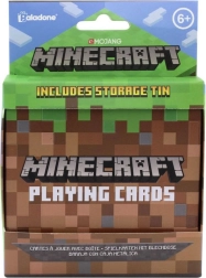 Cartes à jouer MINECRAFT dans une boîte en métal