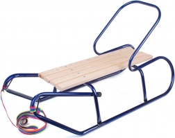 Luge métallique pour enfants avec dossier BAYO 87 cm bleu