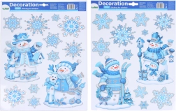 Décorations de fenêtre de Noël 41 × 29 cm