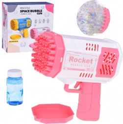 Pistolet à bulles pour enfants avec lumière et liquide