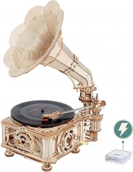 Puzzle 3D en bois Rokr Gramophone classique