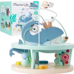Jeu de Labyrinthe en Bois Monde Marin pour enfants à partir de 18 mois