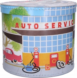 Boîte ronde avec motif Krteček