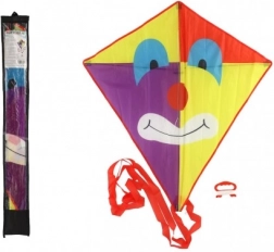 Cerf-volant clown en nylon 78 × 88 cm