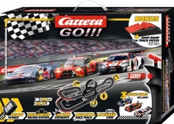 Circuit Carrera GO DTM Super Racer 1:43 avec trois voitures et looping