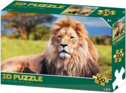 Puzzle 3D – lion, 100 pièces