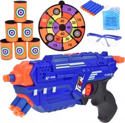 Pistolet jouet SPACE GUN avec projectiles en mousse et billes de gel