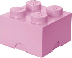 Lego boîte de rangement 4 rose clair