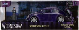 Modèle métallique Wednesday – Volkswagen Beetle 1:24 avec figurine