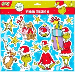 Autocollants de fenêtre Grinch pour vitre – décorations réutilisables
