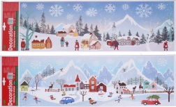 Décoration de fenêtre Noël 59,5 × 21 cm