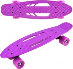 Skateboard penny pour enfants avec découpes de préhension, jusqu’à 50 kg – Violet