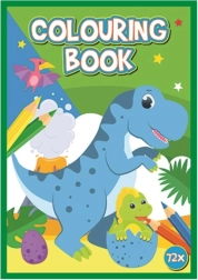 Livre de coloriage dinosaures A4, 72 pages