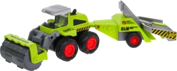 Tracteur pour enfants avec rouleau de sol et remorque arboricole 1:55