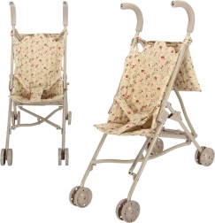 Poussette pour poupées à motif floral WOOPIE ROYAL