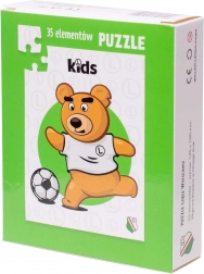 Puzzle LEGIA WARSZAWA – ourson Kazek, 35 pièces
