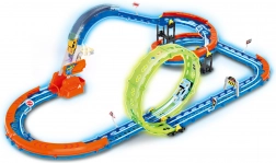 piste avec petite voiture lumineuse avec chargement USB